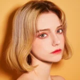 Прямая почта Южной Кореи Счастливо ученик мирногокриристин женский стенд -линз 2 таблетки ежемесячно бросок