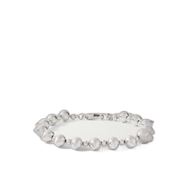 Hong Kong direct mail trendy luxury Givenchy Mens G rivet mini silver-plated bracelet BN2071F