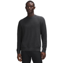 Hong Kong direct mail trendy luxury Lululemon mens Sweater) textured knitted crew neck sweatshirt LM3DQ