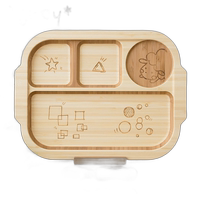 Japan direct mail agney childrens tableware set one plate childrens lunch plate 4-piece set boy girl baby