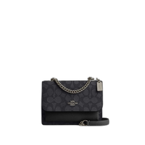 US Direct Mail COACH Mini Claire Crossbody Bag Signature Canvas CW206-QBMI5 Carbon Black Flash