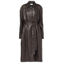 Hong Kong direct mail trendy luxury magda butrym womens belted leather coat 001336