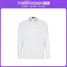 Рубашка мужская 香港直发fendi 芬迪 男士黒色长袖衬衫 fs0896