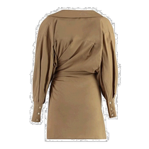 Korean direct mail JACQUEMUS22FW mid-length dress for women 22H223DR0331061 150 Beige