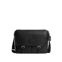 US Direct Mail Coach Sprint Messenger Bag Silver Black Coach