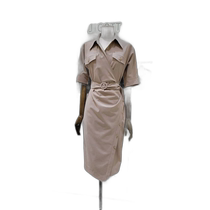 Korean direct mail JIGOTT dress JN4E0OP23 neckline side belt details dress