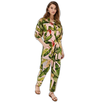 Hong Kong direct mail trendy luxury FARM RIO womens Banana leaf jumpsuit FARMR30838