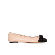 Hong Kong Direct Mail Fashion Luxury Salvatore Ferragamo Womens Contrast Color Ballet