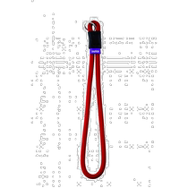 (Japan direct mail) Fuji instant camera inspection instaxmini 70 90 rope hand strap red 3153