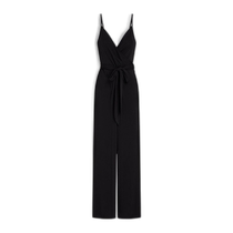 Directly shipped from Hong Kong trendy luxury Melissa Odabash womens Dru wrap-style stretch crepe wide-leg jumpsuit D