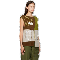 Hong Kong direct mail trendy luxury Andersson Bell womens multi-color Freak knitted vest