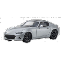 Japan Direct Mail Keishang Model Car 1 64 Mazda ROADSTER RF RS 2016 Silver