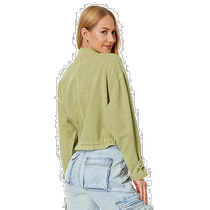 Hong Kong direct mail trendy luxury blank nyc womens linen green light jacket