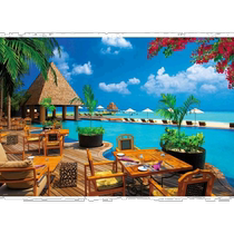 Direct mail from Japan Beverly Bibali 1000 piece puzzle overseas scenery seaside branch (49 × 72cm)