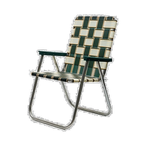 Lawn chair American classic woven chair ins style camping outdoor folding picnic chair black and white folding chair