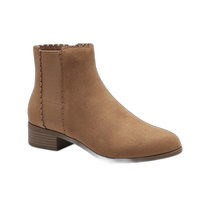 Charter ClubDaxi Womens Suede Short Ankle Boots - Camel Micro (USA Outlet)
