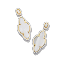 Hong Kong direct mail trendy luxury kendra scott womens Abbie Frame enamel earrings