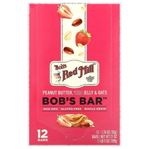 Bobs Red Mill Bobs Bar Peanut Butter Jelly and Oatmeal 12 sticks each