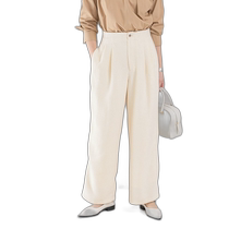 Japan direct mail ROSSO womens autumn and winter tweed straight trousers RA4724S701