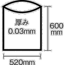 日本直邮Sanipak垃圾袋白色半透明10张提手方便易收纳简约