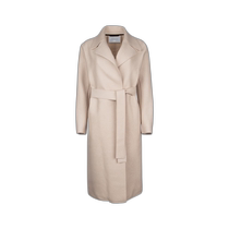 Hong Kong direct mail trendy luxury Harris Wharf London womens D B belted long coat A1266