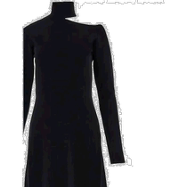 Korean direct mail SALVATORE FERRAGAMO24SS mid-length dress for women 112472Black