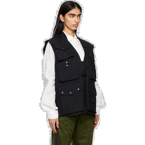 Hong Kong Direct Mail Trendy Luxury Needles Womens Black Field Vest