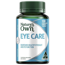 Australian direct mail Natures Own eye protection chewable tablets to maintain healthy vision and eye function 130 tablets