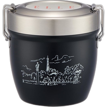(Direct mail from Japan) Skater Insulated Round Lunch Box 550ml ELLE STLBD6AG-A
