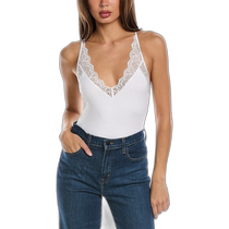 Only Hearts Jersey Jumpsuit - White (USA Outlet) Straight Hair