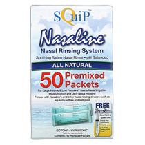 SquipNasaline Nasal Irrigation System 50 Premixed Packets