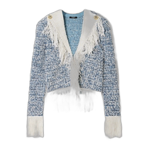 Hong Kong direct mail trendy luxury Balmain Balmain womens jacket CF1SK056KF88 shoulder pad jacket