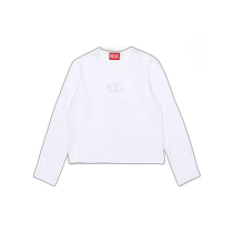 Hong Kong direct mail DIESEL girls shirt J020380AFAAK100 AW2024 white oval D