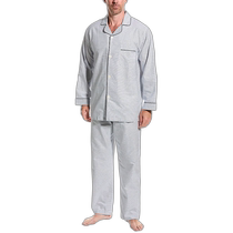 Brooks Brothers 2-Piece Pajama Set - White (USA Outlet) Straight Hair