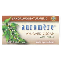Hong Kong direct mail Auromere Ayurvedic bar soap with neem sandalwood and turmeric 0 60 oz