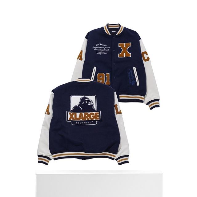 Japan Direct Mail XLARGE Unisex OGLOGOVARSITY Jacket Advanced Embroidery Pattern Mix