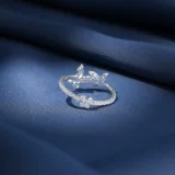 Модное дизайнерское кольцо, Гонконг, серебро 925 пробы, тренд сезона, подарок на день рождения