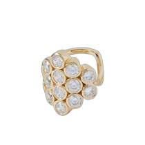 Hong Kong direct mail trendy luxury Completedworks womens gold-plated recycled sterling silver cubic zirconia single ear