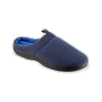 isotonerJared Hoodback Mens Terry Cloth Adaptive Slipper - Navy (USA