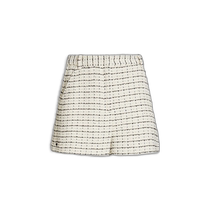 Hong Kong direct mail trendy luxury Maje womens tweed shorts MFPSH00405 white white comfortable time