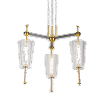 vonnToscana VAP2103AB 26-Inch Integrated LED Pendant Light Fixture with Bronze Glass