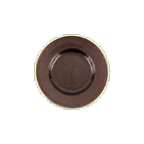 vietri metal glass smoky quartz salad plate (American Outlet) straight hair