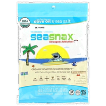 Hong Kong direct mail SeaSnax organic roasted seaweed snacks original flavor 5 large pieces 0 54 oz (15