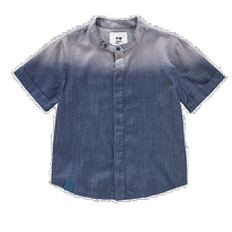 Omamimini Denim Button-Up Shirt - Indigo (American Outlet) Straight Hair