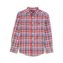 Hong Kong direct mail RALPH LAUREN boys shirt 323918249005 AW2023 pattern plaid