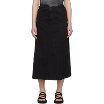 Hong Kong Direct Mail Fashion Luxury Gramicci Little Savage Womens Black Voyager Skirt G4SWSK