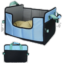 Pet LifeTravel-Nest Folding Travel Cat and Dog Bed-Blue (American Outlet) Straight Hair