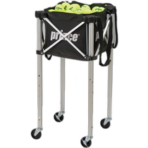 Japan Direct Mail Prince Tennis Basket with 3-Level Height Adjustment Lock Pin Casters Tennis Equipment and Utensils