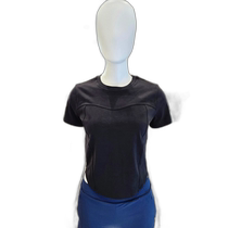 Korean direct mail MULAWARE womens round neck short sleeve yoga top AWSETS108
