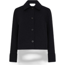 Hong Kong Direct Mail Trendy Luxury Harris Wharf London Womens Strong Fleece Short Coach Jacket ED7